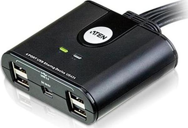 USB Arayüzüne Sahip Cihazları Paylaştıran Switch, USB 2.0 , 4 PC, 4 USB Cihaz (4-Port USB Peripheral - Image 1