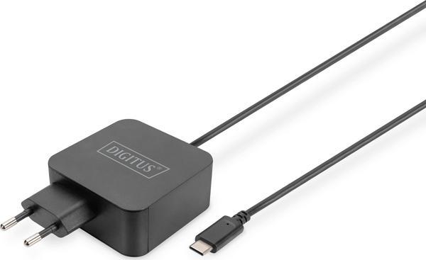Digitus Dizüstü Bilgisayar Şarj Cihazı USB-C, güç beslemesi 65W PD3.0 Notebook Char - Image 1
