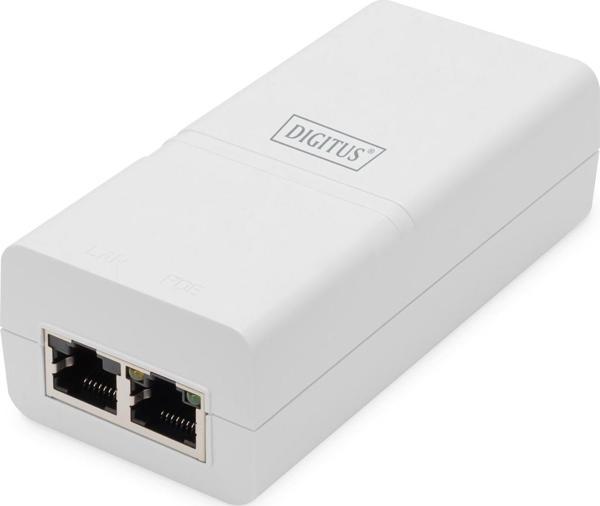 Digitus Gigabit Ethernet Aktif PoE+ Injektor, 802.3at, 30 W, beyaz renk Gigabit Eth - Image 1