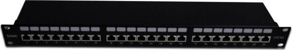 Beek 19&quot; 1U 24 port CAT6A STP Patch Panel, LSA/IDC 90 derece punch ISO11801 Class Ea&lt;br&gt;B - Image 1