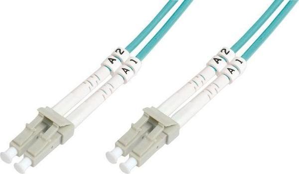 Digitus LC-LC Fiber Optik Patch Kablo, 3 metre, Multimode, Duplex, 50/125, OM3 - Image 1