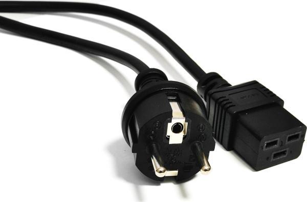 Beek Güç Kablosu, Schuko-C19, 1,8 metre, 1.00 mm Power Cable Schuko to c19 1,8m, H05VV - Image 1