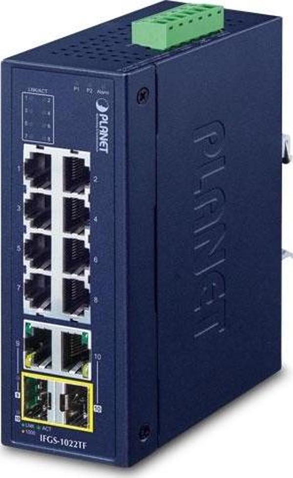 Endüstriyel Tip Yönetilemeyen Ethernet Switch (Industrial Unmanaged Ethernet Switch)&lt;br&gt;8 x 10 - Image 1