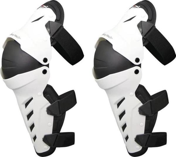 Forte Gt 800962 Mafsallı Motorsiklet  Dizlik Darbelere Karşı Dayanıklı Koruma Beyaz - Image 1