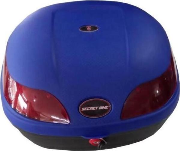 Secret Bike Motosiklet Arka Çanta 33 Litre Mavi Sepet Port Bagaj Kilitli - Image 1
