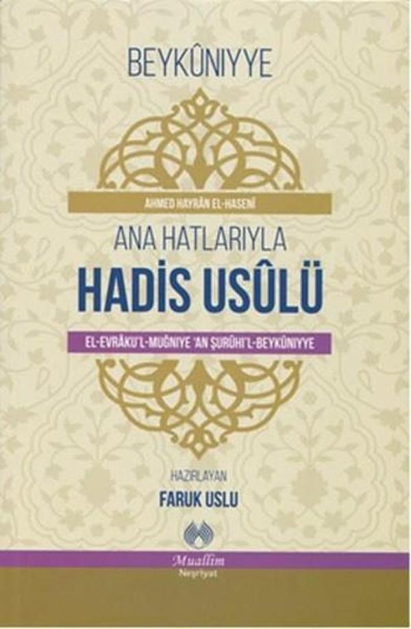 Ana Hatlarıyla Hadis Usulü - Muallim Neşriyat - Image 1