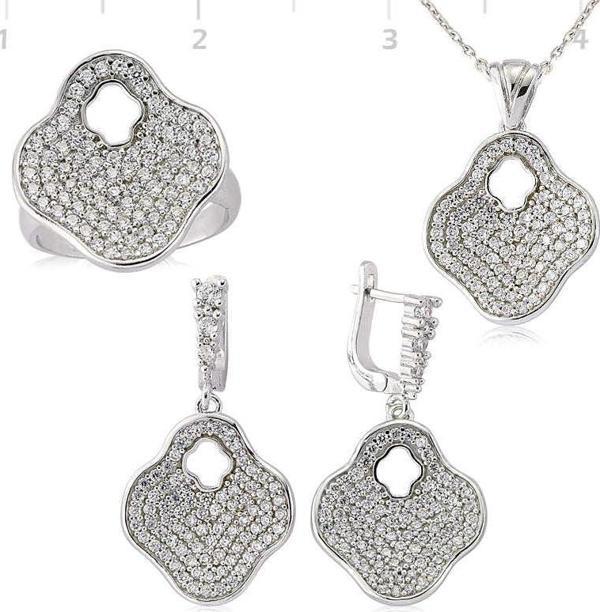 Gümüş Çiçek Bayan Set - Image 1