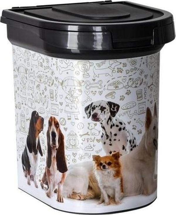 Natura Mama Tekerlekli Saklama Kovası 33 Lt Siyah Desenli - Image 1