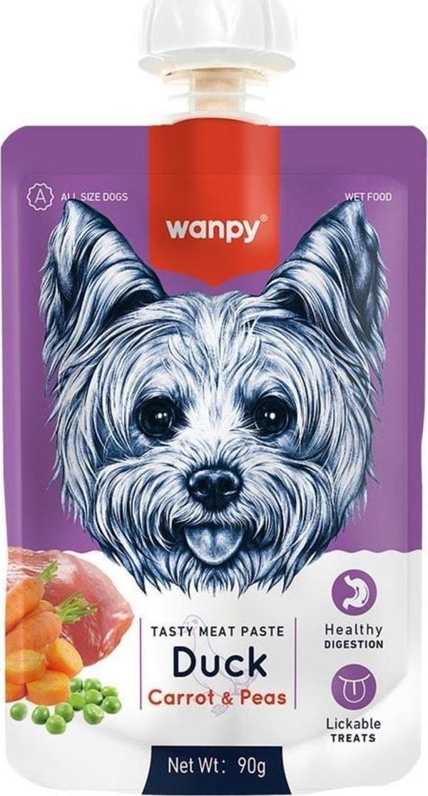 Wanpy Taze Ördekli&havuçlu Köpek Et Ezmesi 90 Gr - Image 1