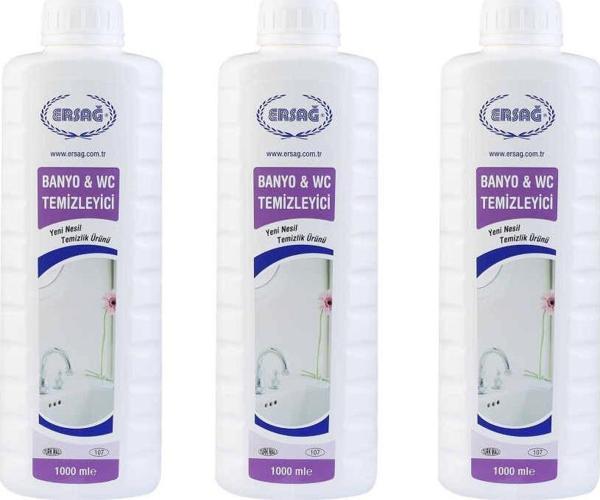 Ersağ Antibakteriyel Banyo & WC Temizleyici 1000 ml x 3 Adet - Image 1