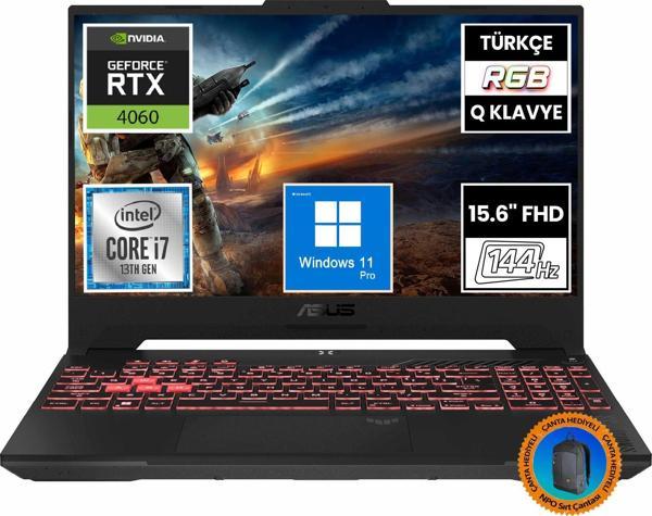 Asus TUF Gaming F15 FX507VV-LP243A10 i7-13620H 16GB 512SSD RTX4060 15.6" FullHD W11P Taşınabilir Bilgisayar-CNT011 - Image 1