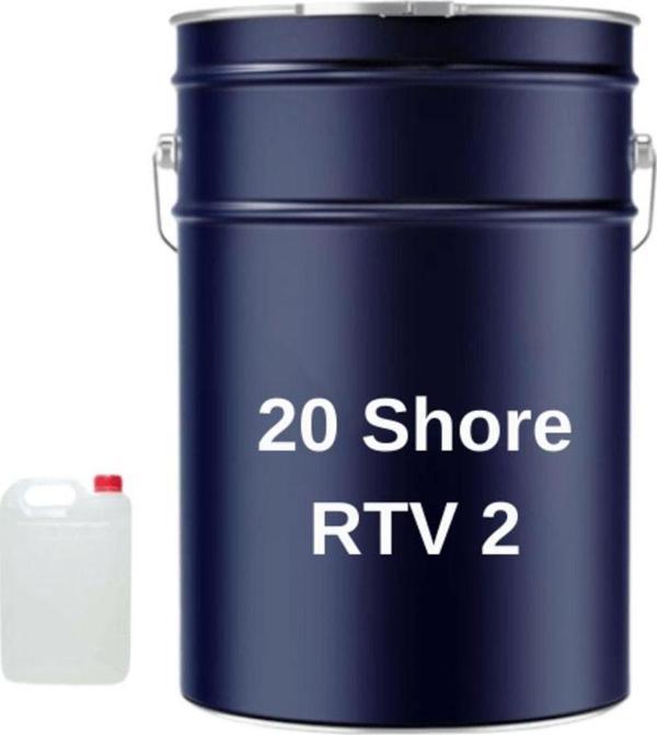 RTV 2 20 Shore Kalıp Silikonu 25 Kg Renk Beyaz - Image 1