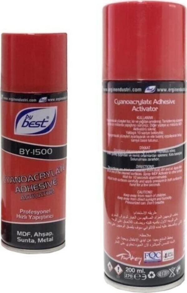 Aktivatörlü Hızlı Yapıştırıcı Kit 200ml 50gr Hızlandırıcı - Image 1