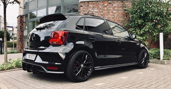 Vw Polo 6C/6R Arka Tampon Splitteri/Flap Parlak Siyah - Image 1