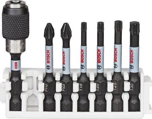 Bosch Impact Control Serisi Vidalama Ucu 8'li PH2/PZ2/T15/T20/T25/T30 *50mm + Hızlı Uç Değiştirme - Image 1