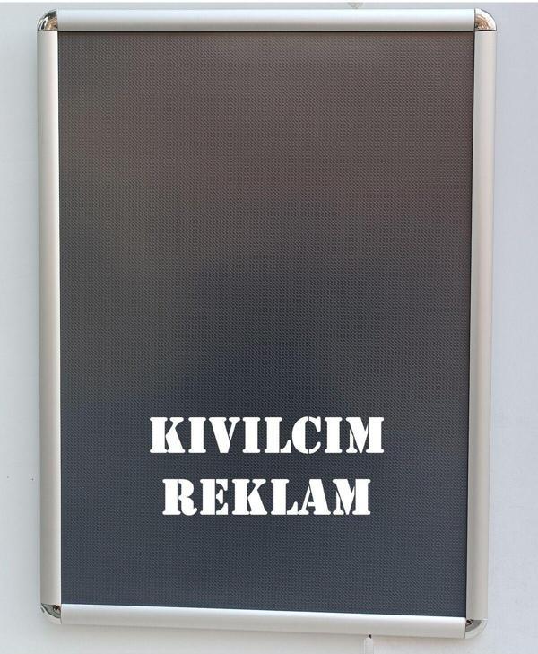 Kıvılcım 10 Adet B2 - 50 x 70 cm Alüminyum Açılır Kapanır Rondo Çerçeve - Image 1