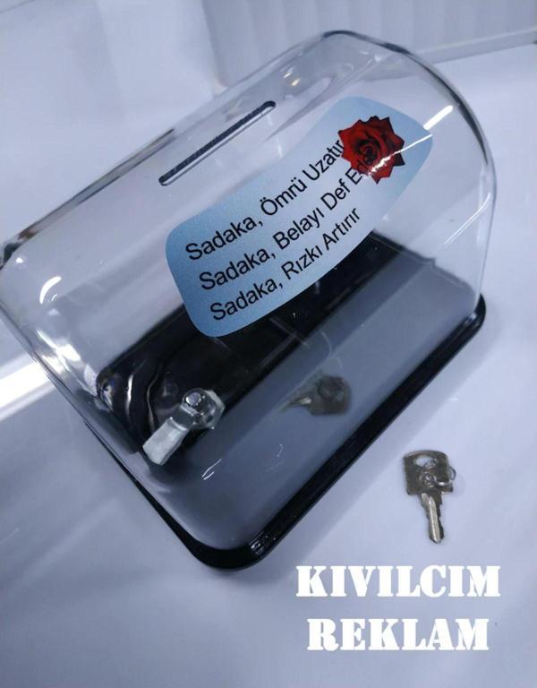 Kıvılcım 10 Adet Bağış Kutusu Kırılmaz Malzeme - 17X13X13 Cm - Image 1