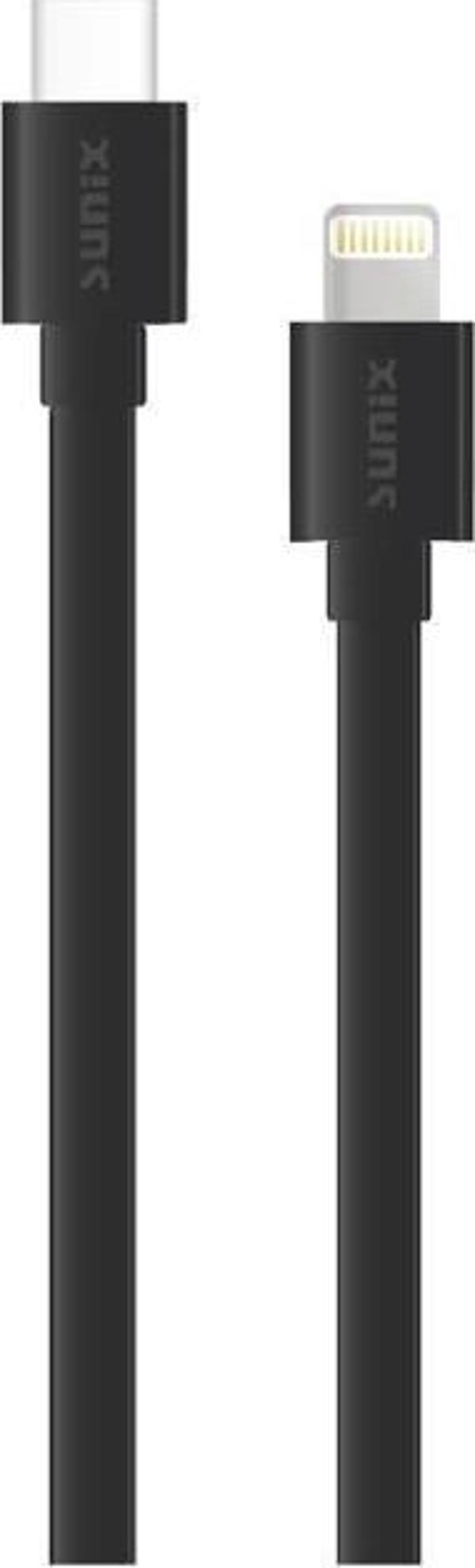 Sunix 20W Soft Kablo USB-C / Lightning Şarj ve Data Kablosu Siyah SC-11 - Image 1