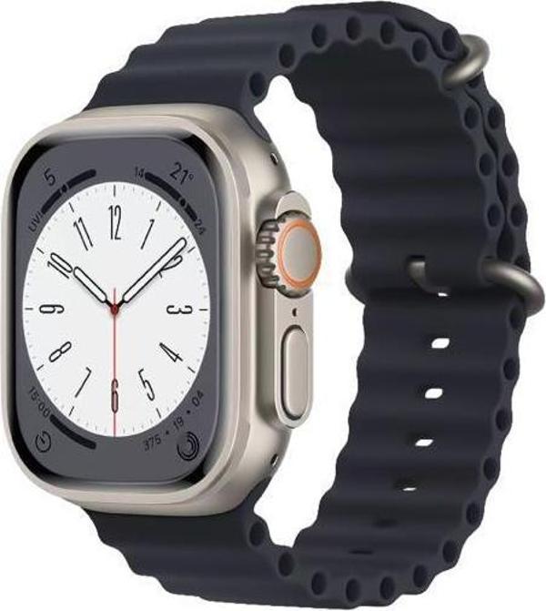 Sunix Apple Watch 38mm / 40mm / 41mm Uyumlu Akıllı Saat Kordonu Füme - Image 1