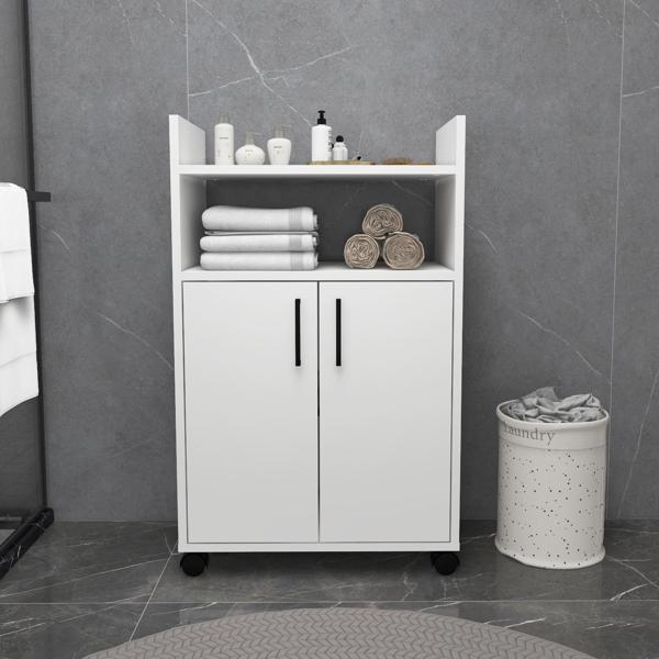 Arnetti Tiraks 2 Kapaklı 4 Raflı Çok Amaçlı Mutfak Dolabı, Beyaz - Tiraks - Image 1