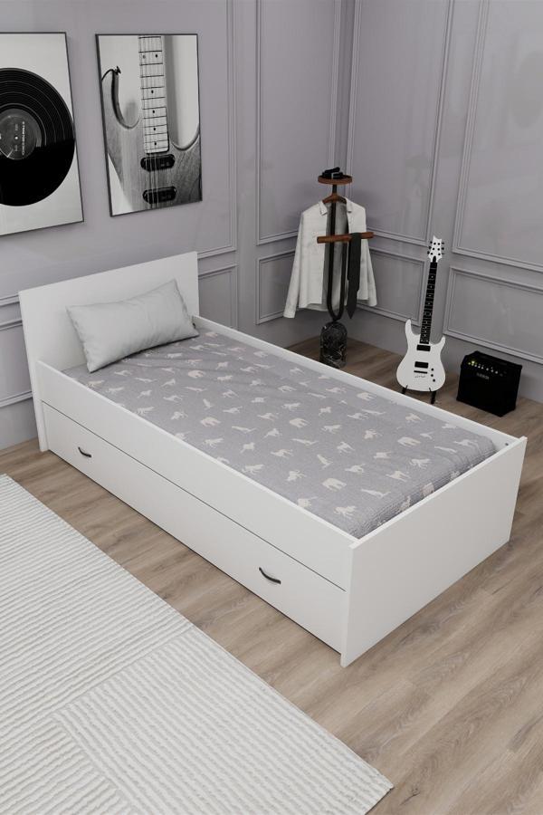 Arnetti Sofia 90x190 Yatak Uyumlu 2 Kişilik Yavrulu Karyola, Beyaz - Sofia - Image 1