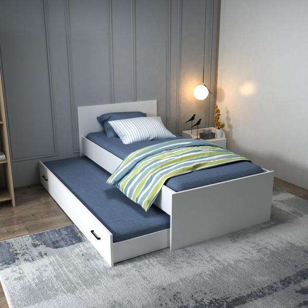 Arnetti Sofia 90x190 Yatak Uyumlu 2 Kişilik Yavrulu Karyola, Beyaz - Sofia - Image 1