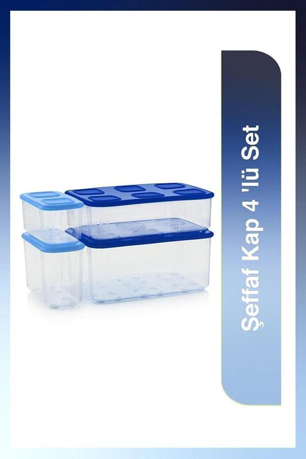 Tupperware Şeffaf Kap 4 lü Set - Image 1