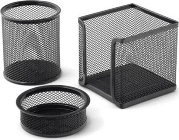 Stilo Metal Perfore 3'Lü Siyah Set - Image 1