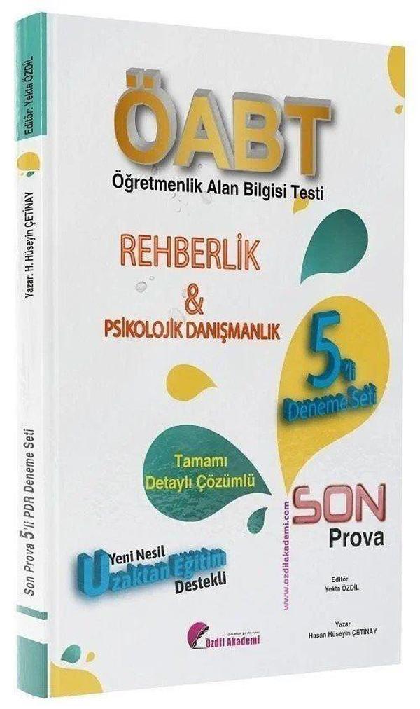 ÖABT Rehberlik Son Prova 5 Deneme Çözümlü - Özdil Akademi - Image 1