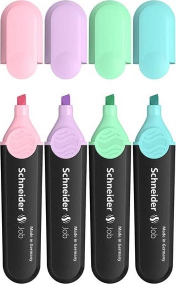 Schneider 4'lü Pastel Fosforlu Kalem - Image 1
