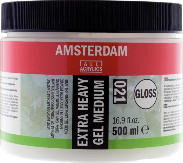 AMSTERDAM EXTRA HEAVY GEL MEDIUM GLOSS 021 500ML - Image 1