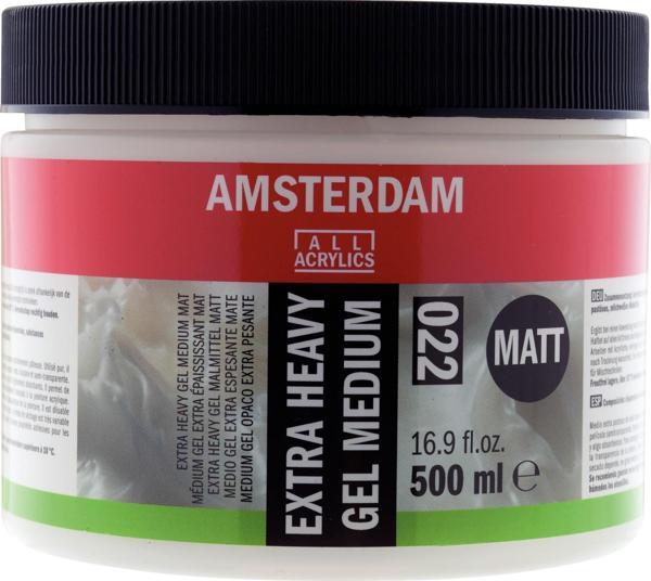 AMSTERDAM EXTRA HEAVY GEL MEDIUM MATT 022 500ML - Image 1