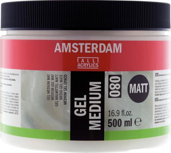 AMSTERDAM GEL MEDIUM MATT 080 500ML - Image 1