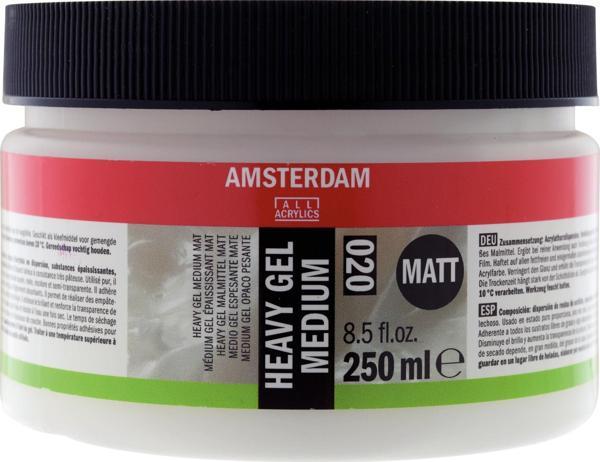 AMSTERDAM HEAVY GEL MEDIUM MATT 020 250ML - Image 1