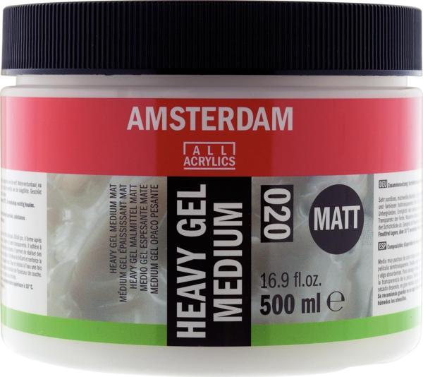 AMSTERDAM HEAVY GEL MEDIUM MATT 020 500ML - Image 1