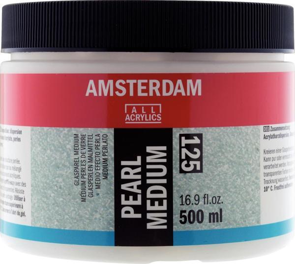 AMSTERDAM PEARL MEDIUM 125 500ML (İNCİ YÜZEY) - Image 1