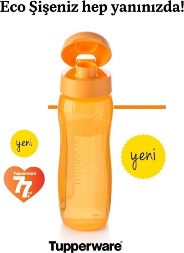 Tupperware Eko Şişe - Suluk SLİM Şişe KK 500 ml TURUNCU - YENİ ÜRÜN - Image 1