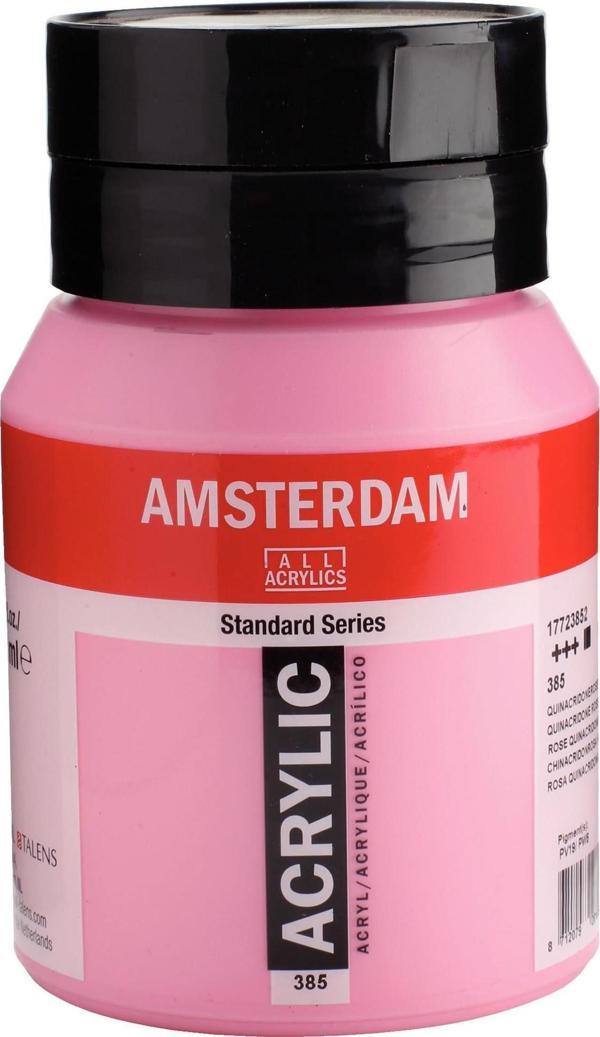 AMSTERDAM STANDART AKRİLİK 500 ML. QUINAC. ROSE L - Image 1