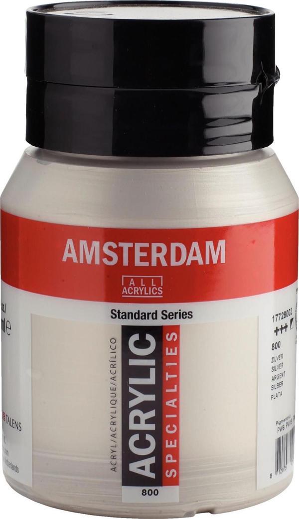 AMSTERDAM STANDART AKRİLİK 500 ML. SILVER - Image 1