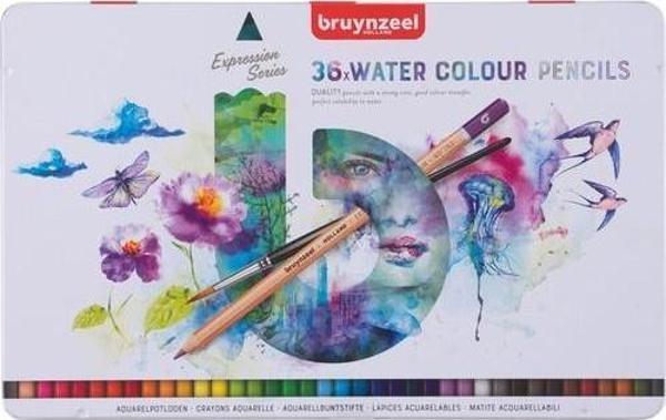 BRUYNZEEL EXPRESSION AQUARELLE 36'LI KURU-SULU KALEM BOYA SET - Image 1