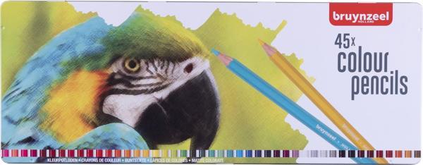 BRUYNZEEL KURU BOYA KALEM SETİ - 45 RENK (PARROT) - Image 1
