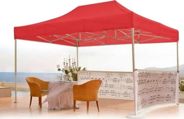 Outdoors 3x2 Kolay Katlanabilir Makaslı Çardak Tente-Kırmızı - Image 1