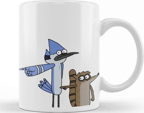 Baskı Dükkanı Regular Show Kupa Bardak Porselen - Image 1