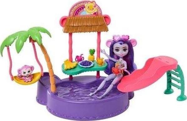 Enchantimals Eğlenceli Havuz Partisi Oyun Seti HTW73 - Image 1