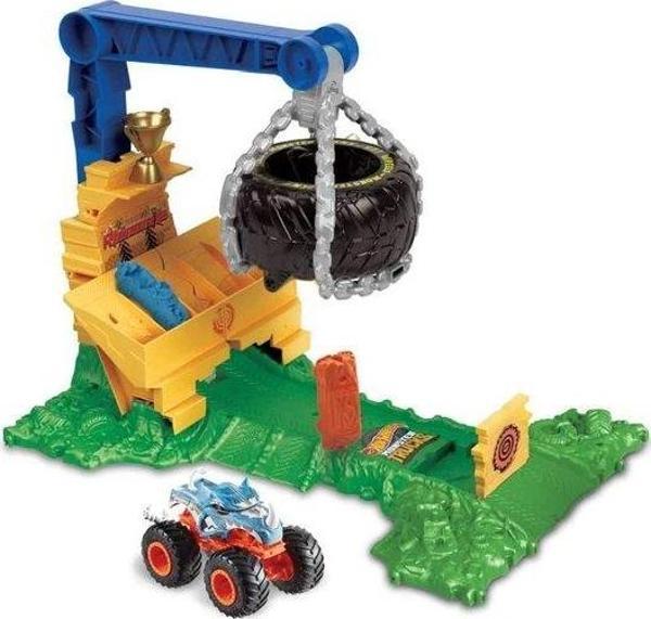 Hot Wheels Monster Trucks Arenada Rhinomite Mücadelesi Oyun Seti HTP18 - Image 1