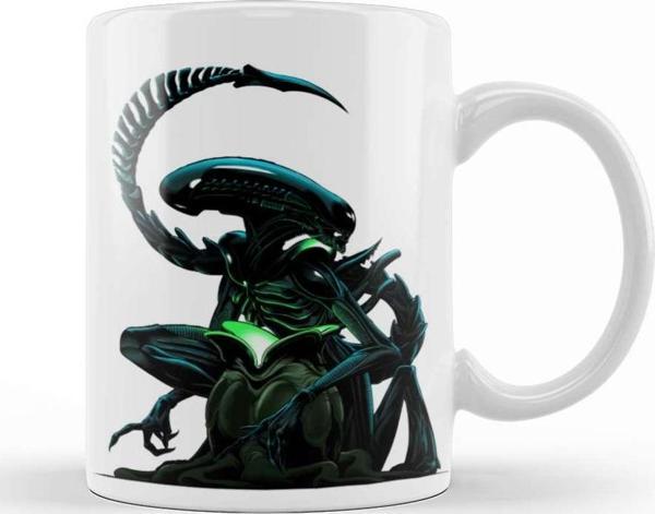 Baskı Dükkanı Alien Kupa Bardak Porselen - Image 1