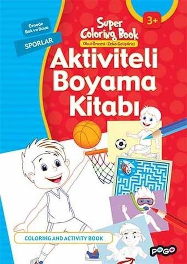 Aktiviteli Boyama Kitabı-Sporlar - Pogo - Image 1