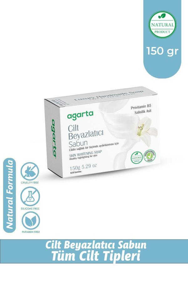 Agarta Doğal Cilt Beyazlatıcı Sabun El Yapımı 150 Gr - Image 1