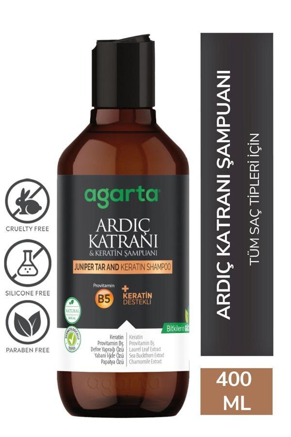 Agarta Şampuan Ardıç Katranı Ve Keratin Özlü Tüm Saçlar 400 Ml - Image 1
