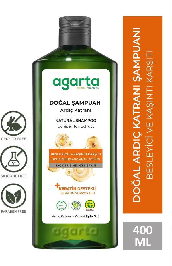 Agarta Şampuan Ardıç Katranı Ve Keratin Özlü Tüm Saçlar 400 Ml - Image 1